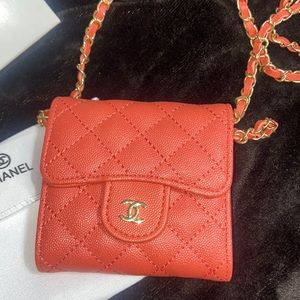 Chanel Orange Purse